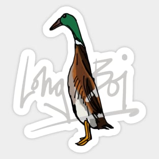 Long Boi Mallard Duck Sticker